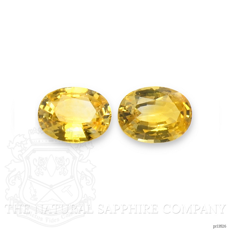 1.44 Ct.Tw. Yellow Sapphire Pair from Ceylon (Sri Lanka)