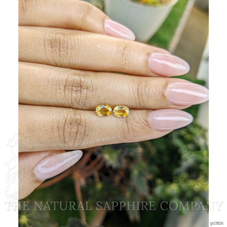 1.44 Ct.Tw. Yellow Sapphire Pair from Ceylon (Sri Lanka)