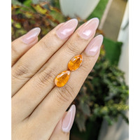 7.32&nbsp;Ct.Tw.Total Carat Weight Hessonite Garnet Pair from Madagascar Life Style