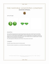 0.56 Ct.Tw.Total Carat Weight Tsavorite Garnet Pair from Madagascar Appraisal