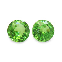 0.56 Ct.Tw. Round Tsavorite Garnet Pair