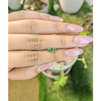 0.56&nbsp;Ct.Tw.Total Carat Weight Tsavorite Garnet Pair from Madagascar Life Style