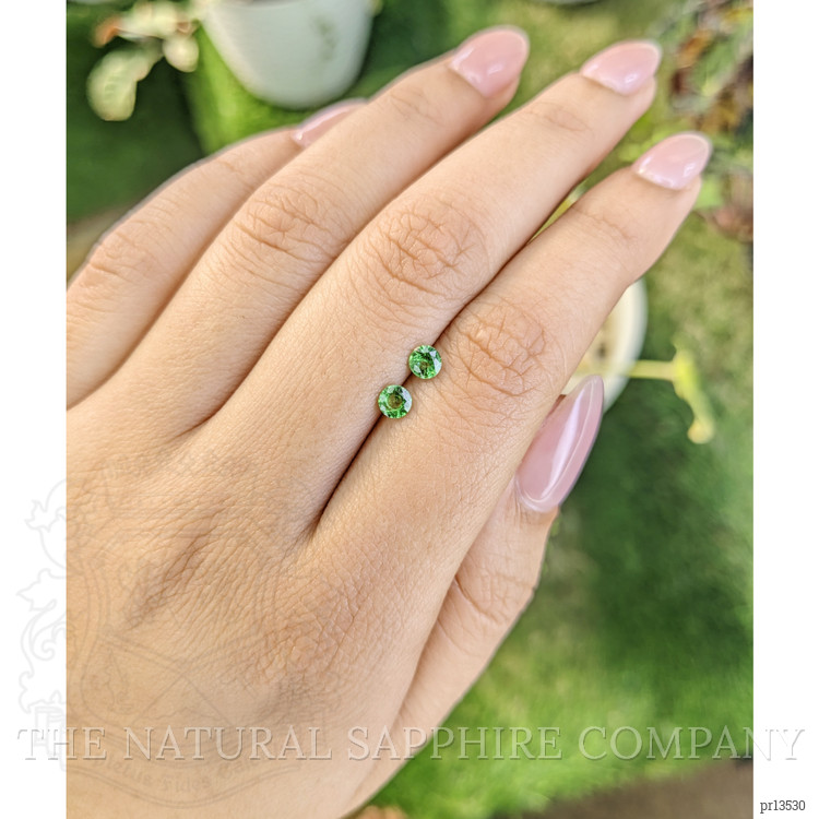 0.56 Ct.Tw. Tsavorite Garnet Pair from Madagascar