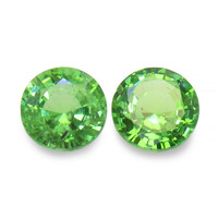 0.61 Ct.Tw. Round Tsavorite Garnet Pair