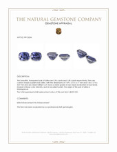 2.04&nbsp;Ct.Tw.Total Carat Weight Iolite Pair from Madagascar Appraisal