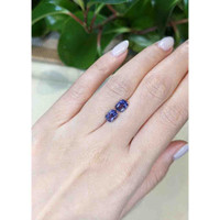 2.04&nbsp;Ct.Tw.Total Carat Weight Purplish Blue Iolite Pair from Madagascar Life Style