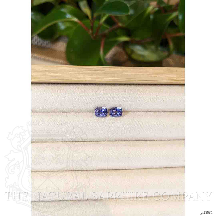 2.04 Ct.Tw. Purplish Blue Iolite Pair from Madagascar