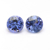 1.12 Ct.Tw. Round Tanzanite Pair