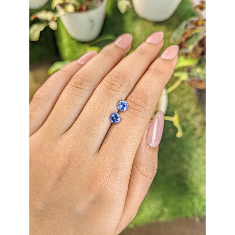 1.12 Ct.Tw. Tanzanite Pair from Tanzania