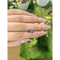 1.12&nbsp;Ct.Tw.Total Carat Weight Tanzanite Pair from Tanzania Life Style