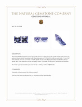 0.74 Ct.Tw.Total Carat Weight Tanzanite Pair from Tanzania Appraisal