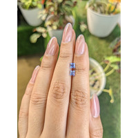 0.74 Ct.Tw.Total Carat Weight Tanzanite Pair from Tanzania Life Style