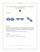 6.13 Ct.Tw.Total Carat Weight Blue Cobalt Spinel Pair from Tanzania Appraisal