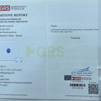 6.13&nbsp;Ct.Tw.Total Carat Weight Cobalt Spinel Pair from Ceylon (Sri Lanka) Scan Report