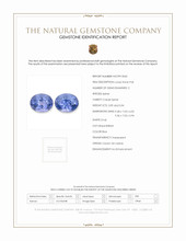 6.13 Ct.Tw.Total Carat Weight Blue Cobalt Spinel Pair from Tanzania Scan Report