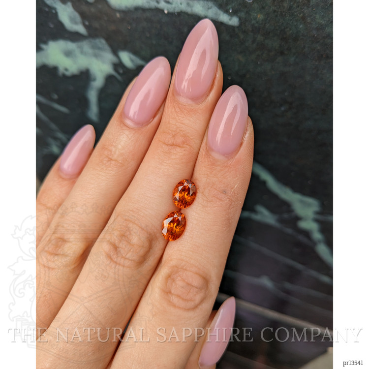 4.03 Ct.Tw. Spessartite Garnet Pair from Ceylon (Sri Lanka)