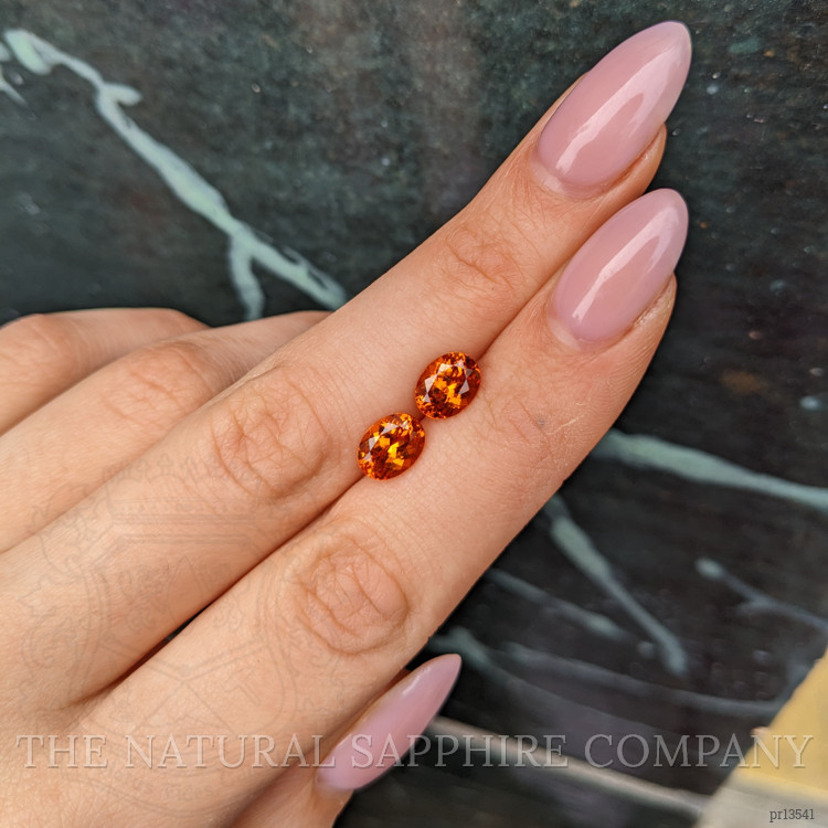 4.03 Ct.Tw. Spessartite Garnet Pair from Ceylon (Sri Lanka)