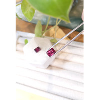 6.80 Ct.Tw.Total Carat Weight Rubellite Tourmaline Pair from Brazil Life Style