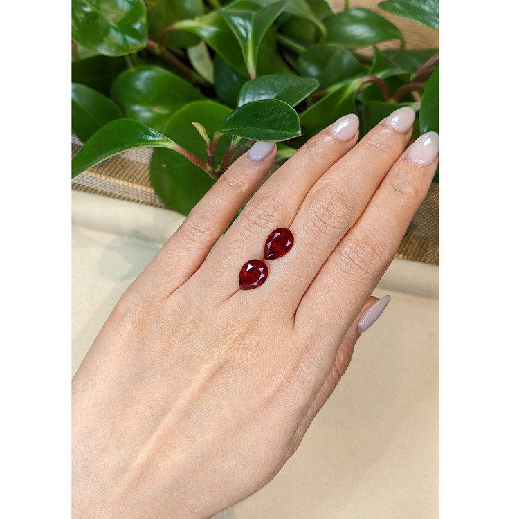 5.38 Ct.Tw. Rubellite Tourmaline Pair from Brazil