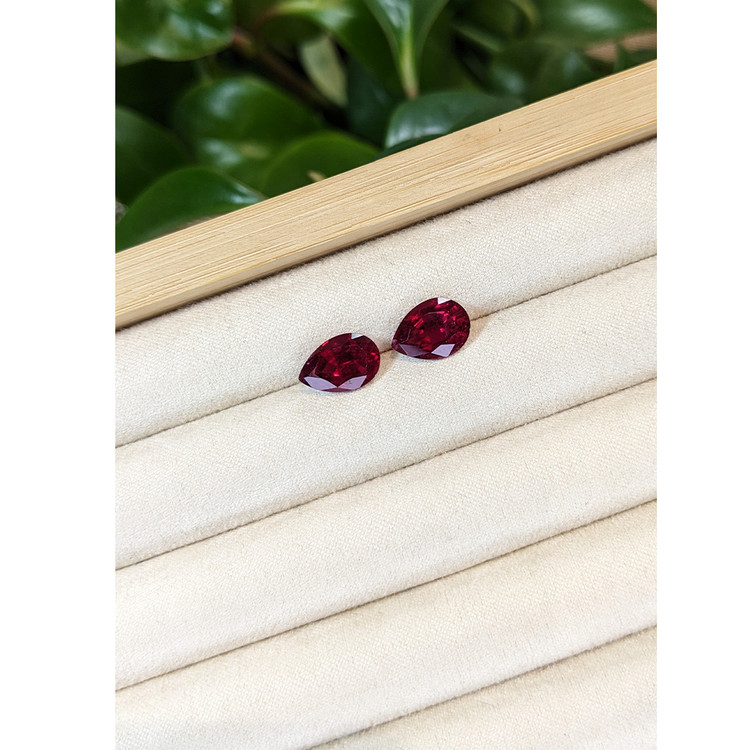 5.38 Ct.Tw. Rubellite Tourmaline Pair from Brazil