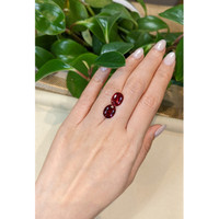 6.71 Ct.Tw.Total Carat Weight Rubellite Tourmaline Pair from Brazil Life Style