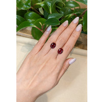 6.71 Ct.Tw.Total Carat Weight Rubellite Tourmaline Pair from Brazil Life Style