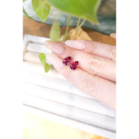 3.75 Ct.Tw.Total Carat Weight Rubellite Tourmaline Pair from Brazil Life Style