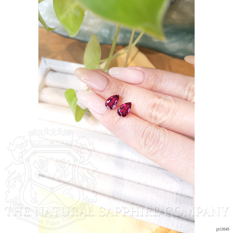 3.75 Ct.Tw. Rubellite Tourmaline Pair from Brazil