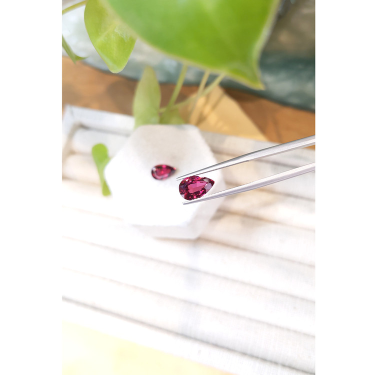 3.75 Ct.Tw. Rubellite Tourmaline Pair from Brazil