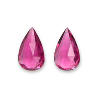 12.26&nbsp;Ct.Tw.Total Carat Weight Pinkish Red Rubellite Tourmaline Pair from Brazil Video