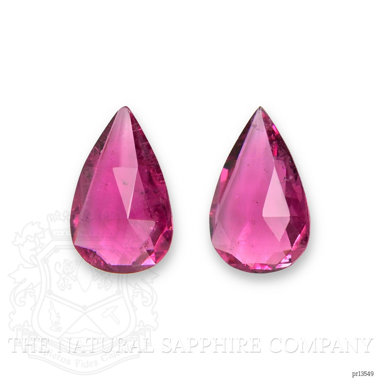 12.26 Ct.Tw. Pinkish Red Rubellite Tourmaline Pair from Brazil