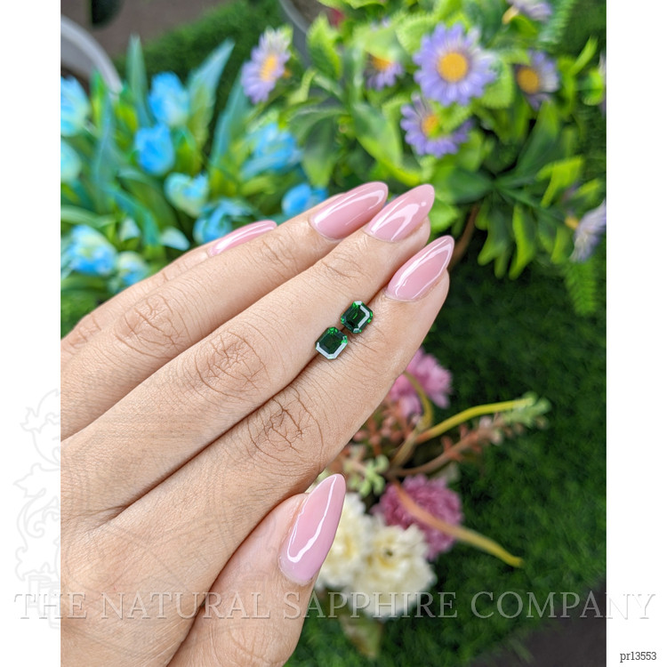 1.42 Ct.Tw. Tsavorite Garnet Pair from Tanzania