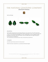 2.13 Ct.Tw.Total Carat Weight Tsavorite Garnet Pair from Madagascar Appraisal