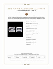 2.42&nbsp;Ct.Tw.Total Carat Weight White Sapphire Pair from Ceylon (Sri Lanka) Scan Report