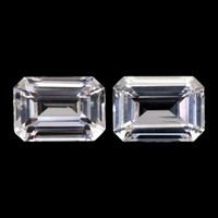 2.42&nbsp;Ct.Tw.Total Carat Weight White Sapphire Pair from Ceylon (Sri Lanka) Video