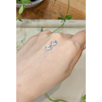 2.42&nbsp;Ct.Tw.Total Carat Weight White Sapphire Pair from Ceylon (Sri Lanka) Life Style