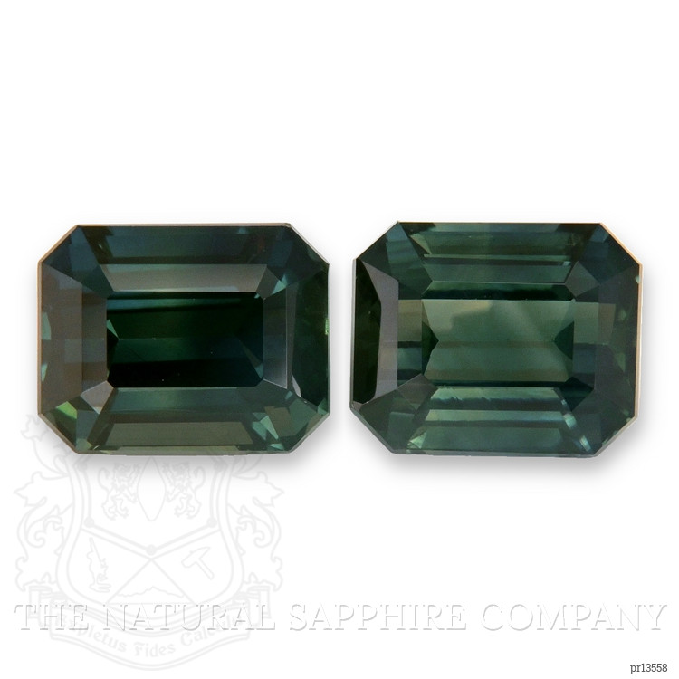 4.16 Ct.Tw. Bluish Green Sapphire Pair from Madagascar