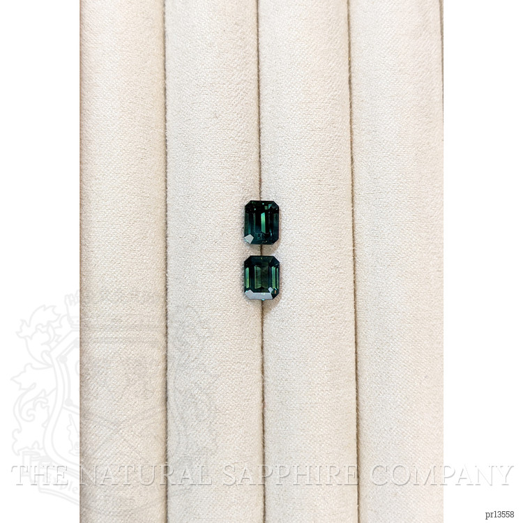 4.16 Ct.Tw. Bluish Green Sapphire Pair from Madagascar