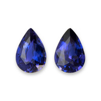 1.45&nbsp;Ct.Tw.Total Carat Weight Purplish Blue Sapphire Pair from Ceylon (Sri Lanka) Video