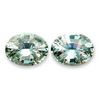 2.37 Ct.Tw.Total Carat Weight Green Sapphire Pair from Madagascar Video