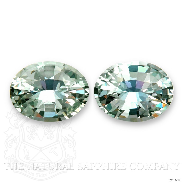 2.37 Ct.Tw. Green Sapphire Pair from Madagascar