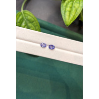 1.43&nbsp;Ct.Tw.Total Carat Weight Bluish Purple Sapphire Pair from Ceylon (Sri Lanka) Life Style