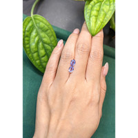 1.43&nbsp;Ct.Tw.Total Carat Weight Bluish Purple Sapphire Pair from Ceylon (Sri Lanka) Life Style