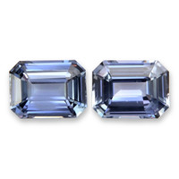 2.08 Ct.Tw.Total Carat Weight Blue Sapphire Pair from Madagascar Video