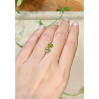 2.24&nbsp;Ct.Tw.Total Carat Weight Yellowish Green Sapphire Pair from Ceylon (Sri Lanka) Life Style