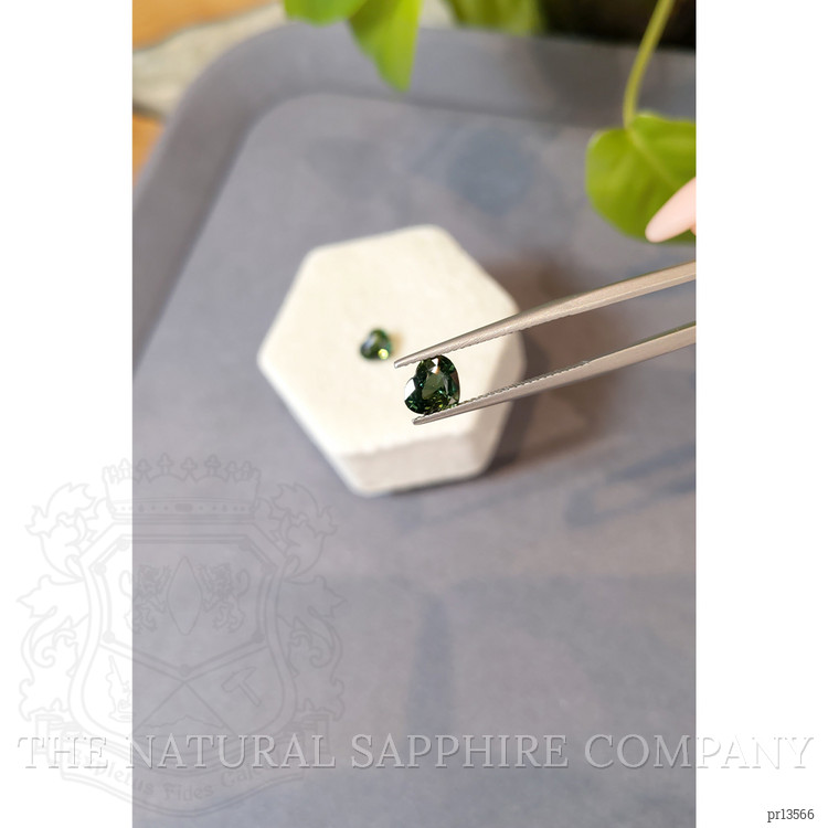 2.06 Ct.Tw. Bluish Green Sapphire Pair from Madagascar