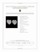 0.97 Ct.Tw.Total Carat Weight Multi Color Cabochon White Opal (Light Opal) Pair from Australia Scan Report