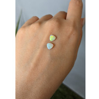 1.09 Ct.Tw.Total Carat Weight Cabochon Opal Pair from Australia Life Style