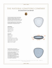 1.09 Ct.Tw.Total Carat Weight Cabochon Opal Pair from Australia 3 D Scan Report