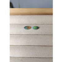 1.21 Ct.Tw.Total Carat Weight Cabochon Opal Pair from Australia Life Style